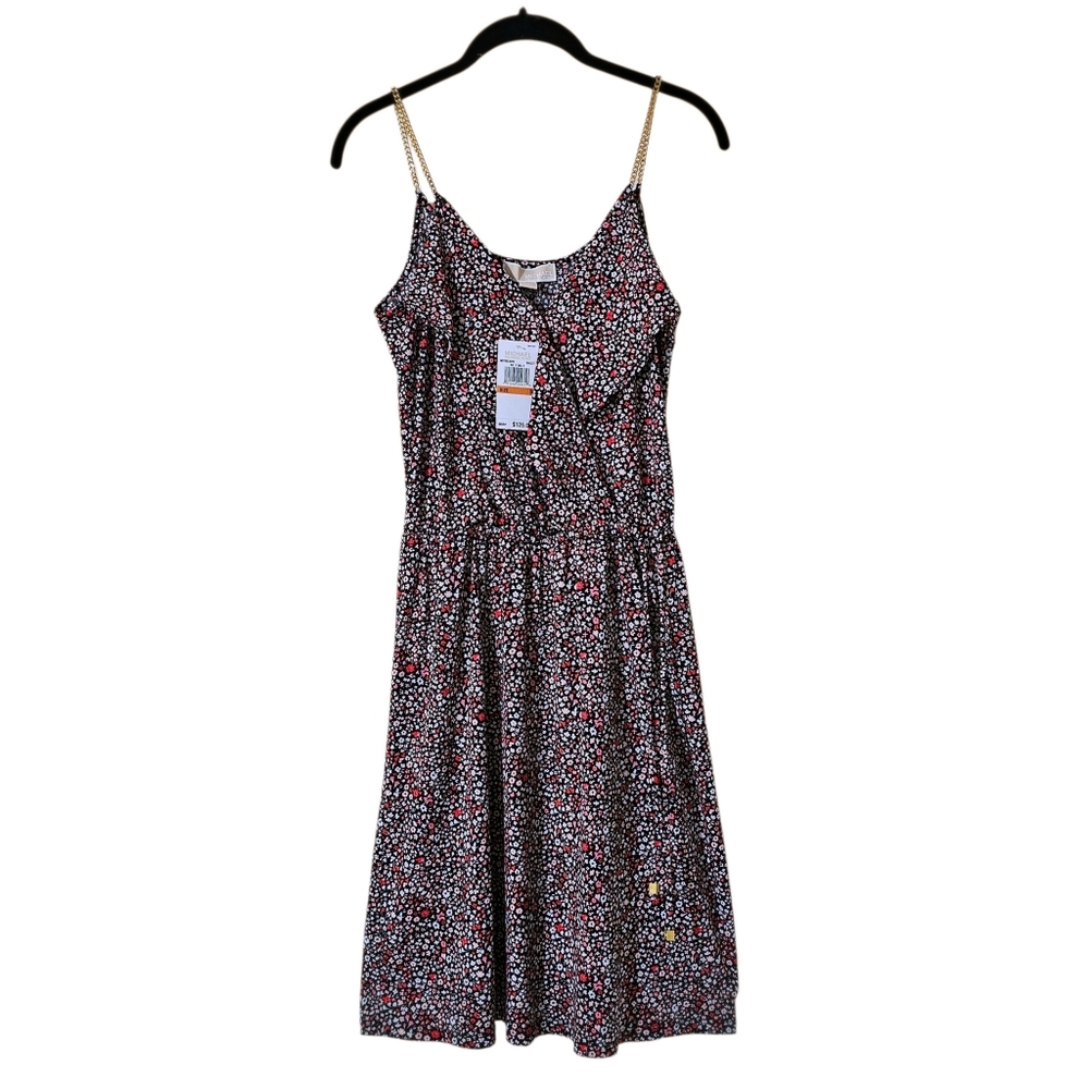 MICHAEL KORS Floral Ruffled Wrap Dress Womens Small